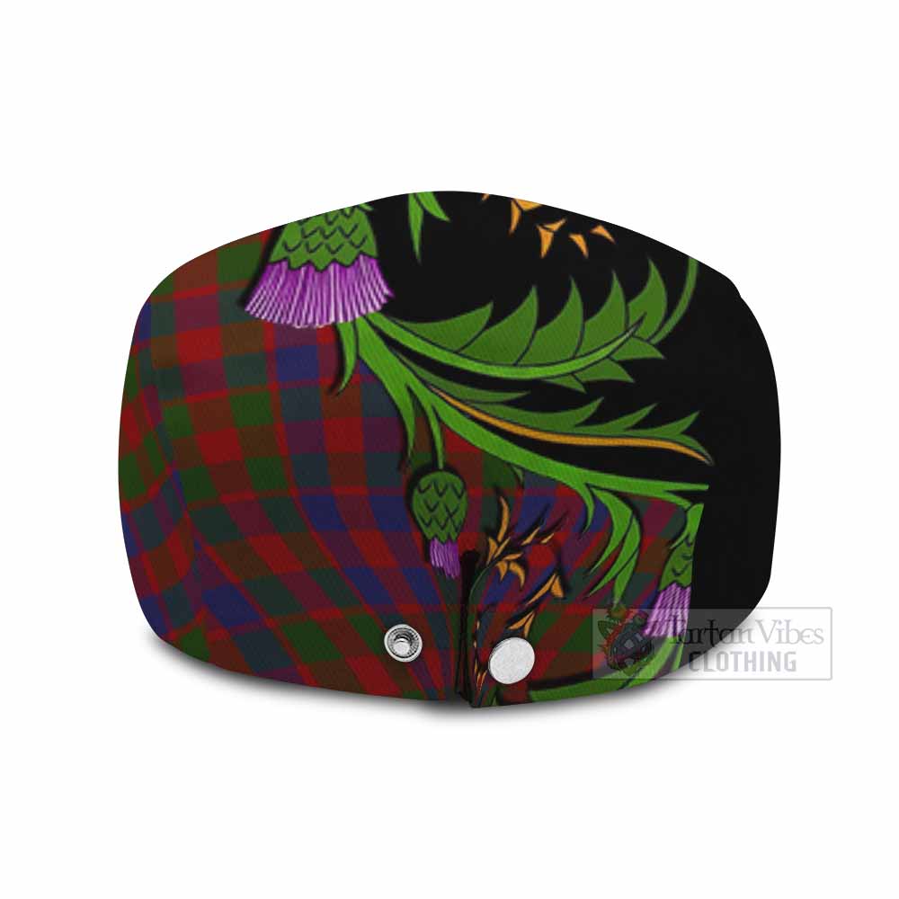 Gow Tartan Flat Cap, Jeff Cap Scottish Thistle Pride Heritage Art - Tartan Vibes Clothing