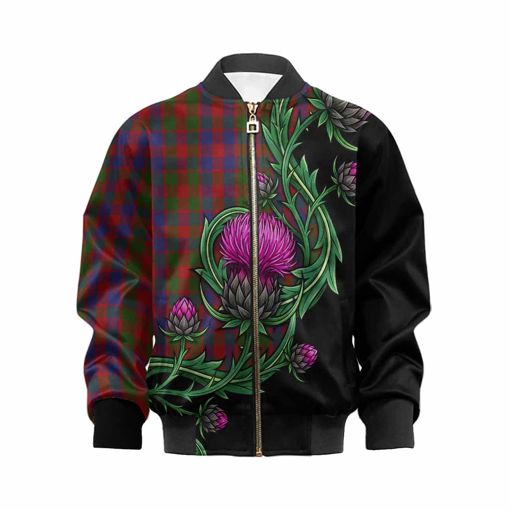 Gow Tartan Kid Bomber Jacket Resilient Scottish Thistle Kid XS - Tartan Vibes Clothing