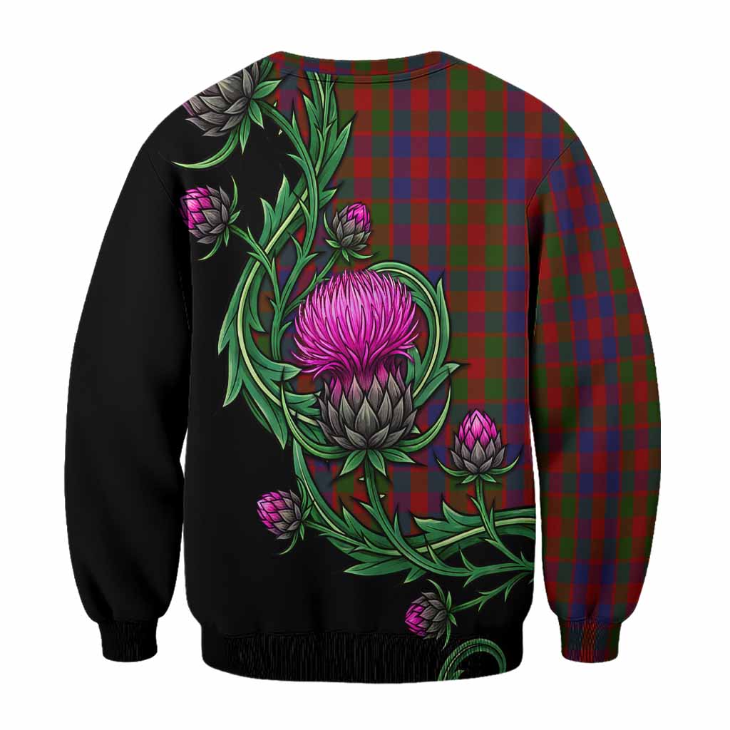 Gow Tartan Sweatshirt Resilient Scottish Thistle - Tartan Vibes Clothing
