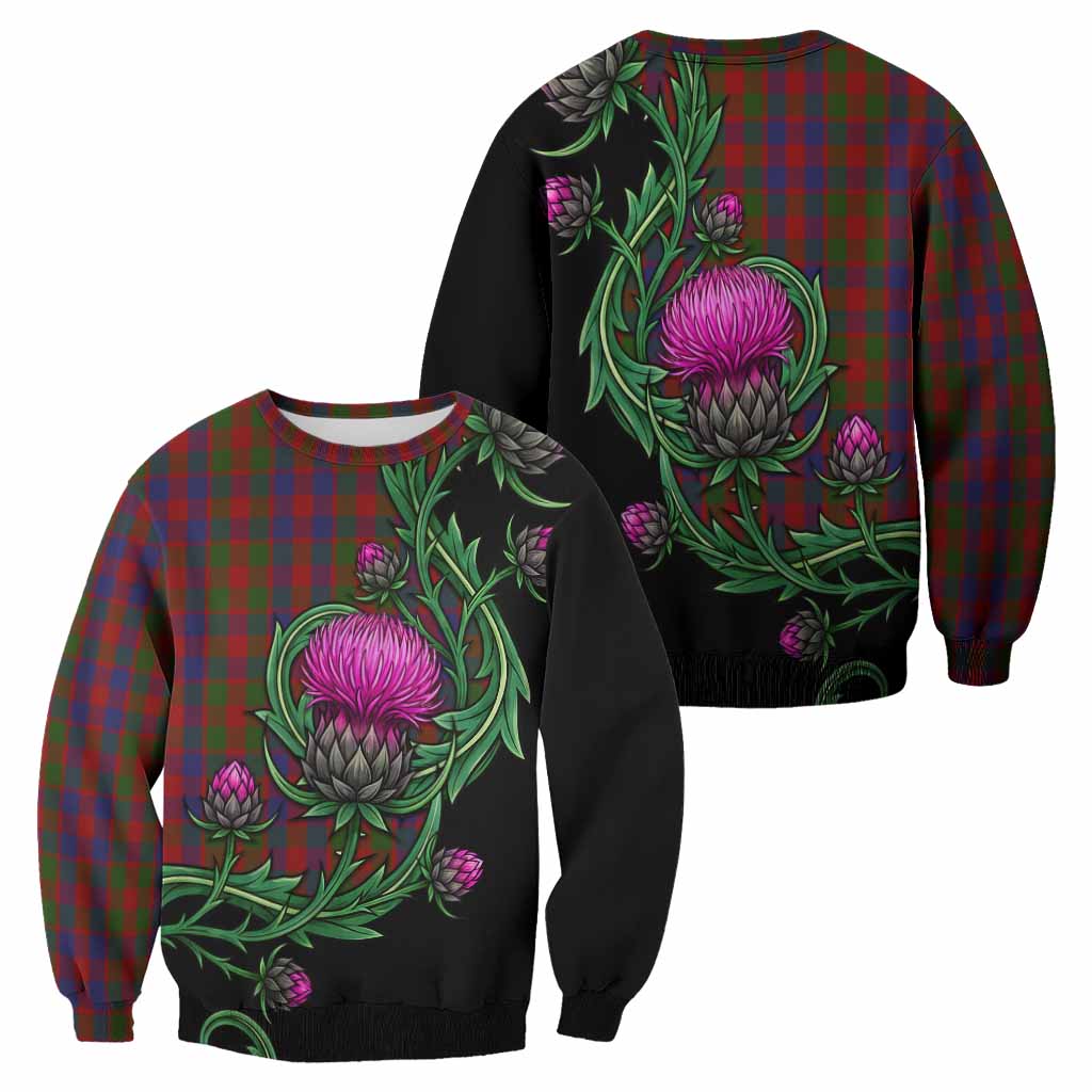 Gow Tartan Sweatshirt Resilient Scottish Thistle - Tartan Vibes Clothing
