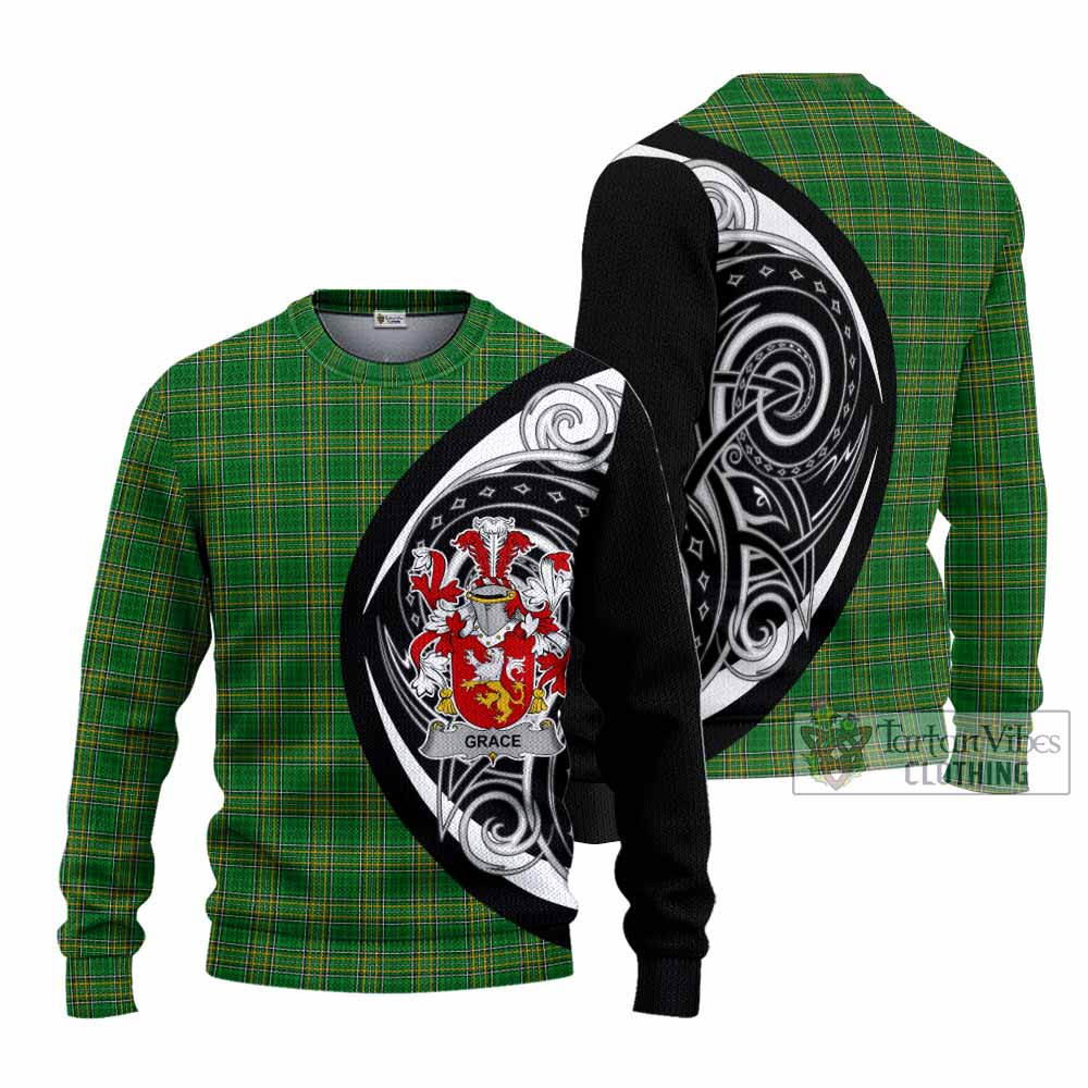 Tartan Vibes Clothing Grace Irish Clan Knitted Sweater Celtic Circle Style