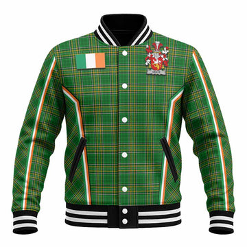 Grace Irish Clan Coat of Arm Tartan Baseball Jacket Flag Style
