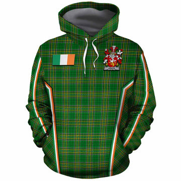Grace Irish Clan Coat of Arm Tartan Cotton Hoodie Flag Style