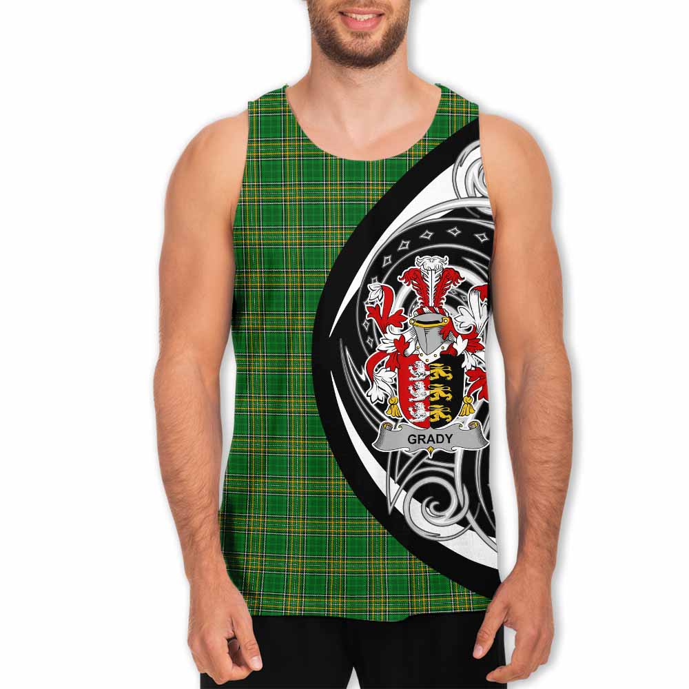 Tartan Vibes Clothing Grady Irish Clan Men's Tank Top Celtic Circle Style