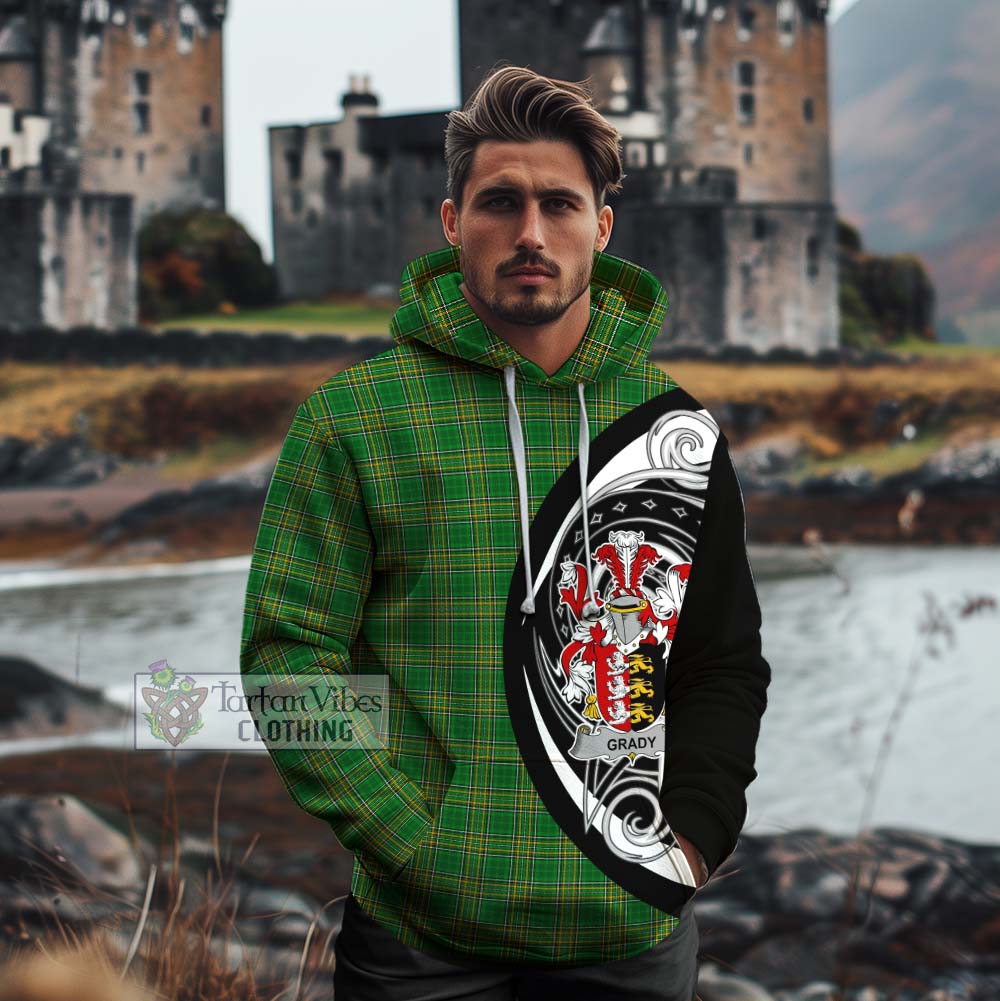 Tartan Vibes Clothing Grady Irish Clan Cotton Hoodie Celtic Circle Style