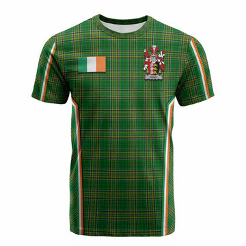 Grady Irish Clan Coat of Arm Tartan Cotton T-shirt Flag Style