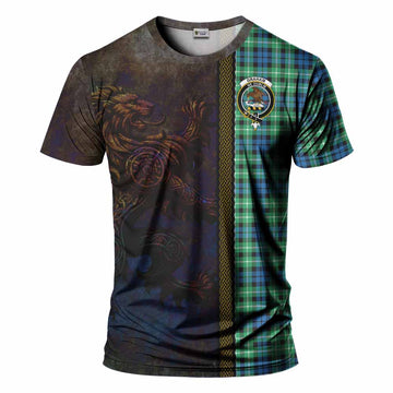 Tartan Vibes Clothing Graham Tartan Family Crest T-Shirt Alba Gu Brath Be Brave Lion Ancient Style