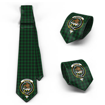 Graham Tartan Classic Necktie with Family Crest