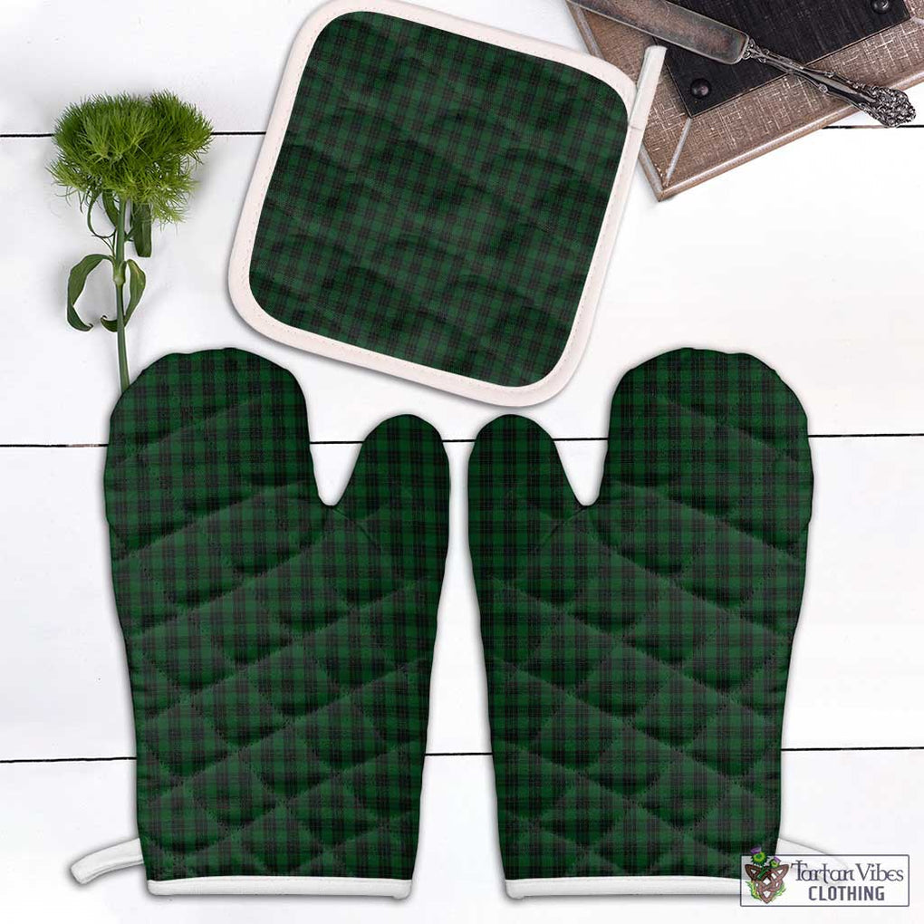 Graham Tartan Combo Oven Mitt & Pot-Holder Combo 1 Oven Mitt & 1 Pot-Holder White - Tartan Vibes Clothing