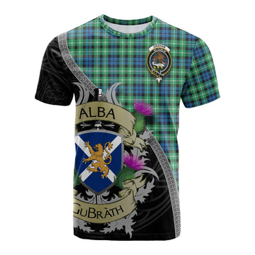 Tartan Vibes Clothing Graham Tartan Family Crest Cotton T-shirt Lion Rampant Royal Thistle Shield Celtic Inspired