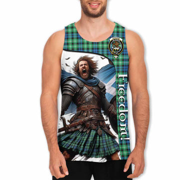 Graham Crest Tartan Men's Tank Top Inspired by the Freedom of Scottish Warrior