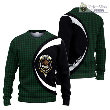 Graham Tartan Ugly Sweater with Family Crest Circle Style