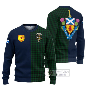Graham Tartan Ugly Sweater Alba with Scottish Lion Royal Arm Half Style