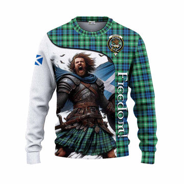 Graham Crest Tartan Knitted Sweater Inspired by the Freedom of Scottish Warrior