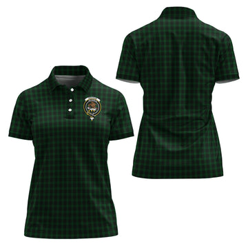 Graham Tartan Polo Shirt with Family Crest For Women