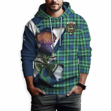 Graham Tartan Family Crest Hoodie Scottish Thistle Celtic Inspired