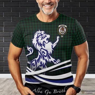 Graham Tartan T-Shirt with Alba Gu Brath Regal Lion Emblem