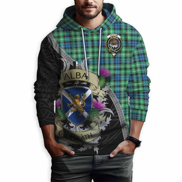 Graham Tartan Family Crest Hoodie Lion Rampant Royal Thistle Shield Celtic Inspired