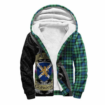 Graham Tartan Family Crest Sherpa Hoodie Lion Rampant Royal Thistle Shield Celtic Inspired