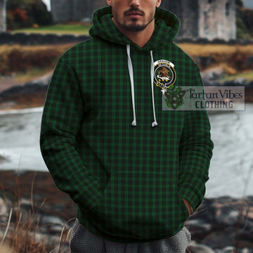 Graham Tartan Cotton Hoodie with Family Crest Pullover Hoodie XS - Tartan Vibes Clothing