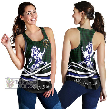 Graham Tartan Women's Racerback Tanks with Alba Gu Brath Regal Lion Emblem 4XL - Tartanvibesclothing Shop
