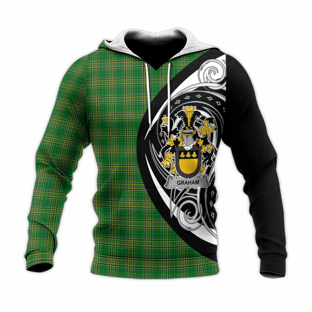 Tartan Vibes Clothing Graham Irish Clan Knitted Hoodie Celtic Circle Style