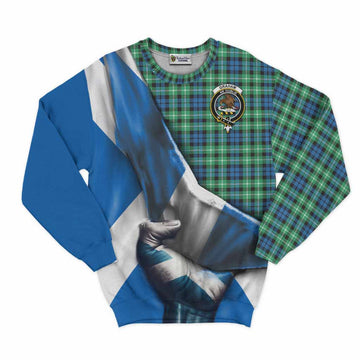 Graham Tartan Sweatshirt with Family Crest Scotland Patriotic Style