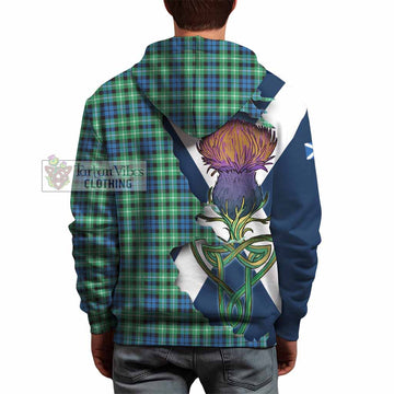 Graham Tartan Family Crest Hoodie Scottish Thistle Celtic Inspired