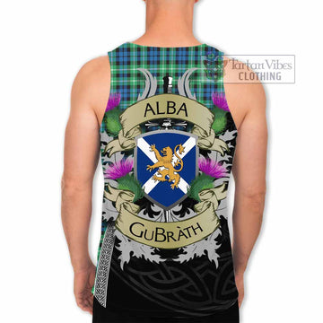 Graham Tartan Family Crest Men's Tank Top Lion Rampant Royal Thistle Shield Celtic Inspired