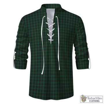 Tartan Vibes Clothing Graham Tartan Men's Scottish Traditional Jacobite Ghillie Kilt Shirt