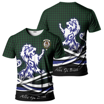 Graham Tartan T-Shirt with Alba Gu Brath Regal Lion Emblem