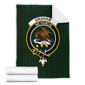 Graham Tartan Blanket with Family Crest