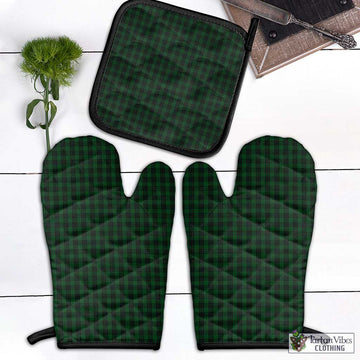 Graham Tartan Combo Oven Mitt & Pot-Holder Combo 1 Oven Mitt & 1 Pot-Holder Black - Tartan Vibes Clothing
