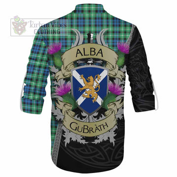 Tartan Vibes Clothing Graham Tartan Family Crest Ghillie Kilt Shirt Lion Rampant Royal Thistle Shield Celtic Inspired