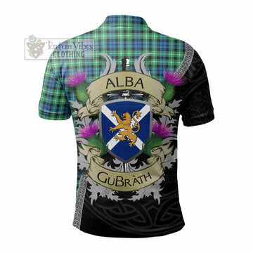 Graham Tartan Family Crest Polo Shirt Lion Rampant Royal Thistle Shield Celtic Inspired