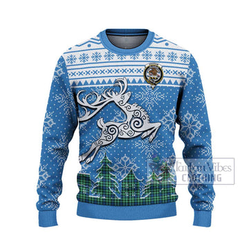 Graham Clan Christmas Ugly Sweater Celtic Reindeer Style