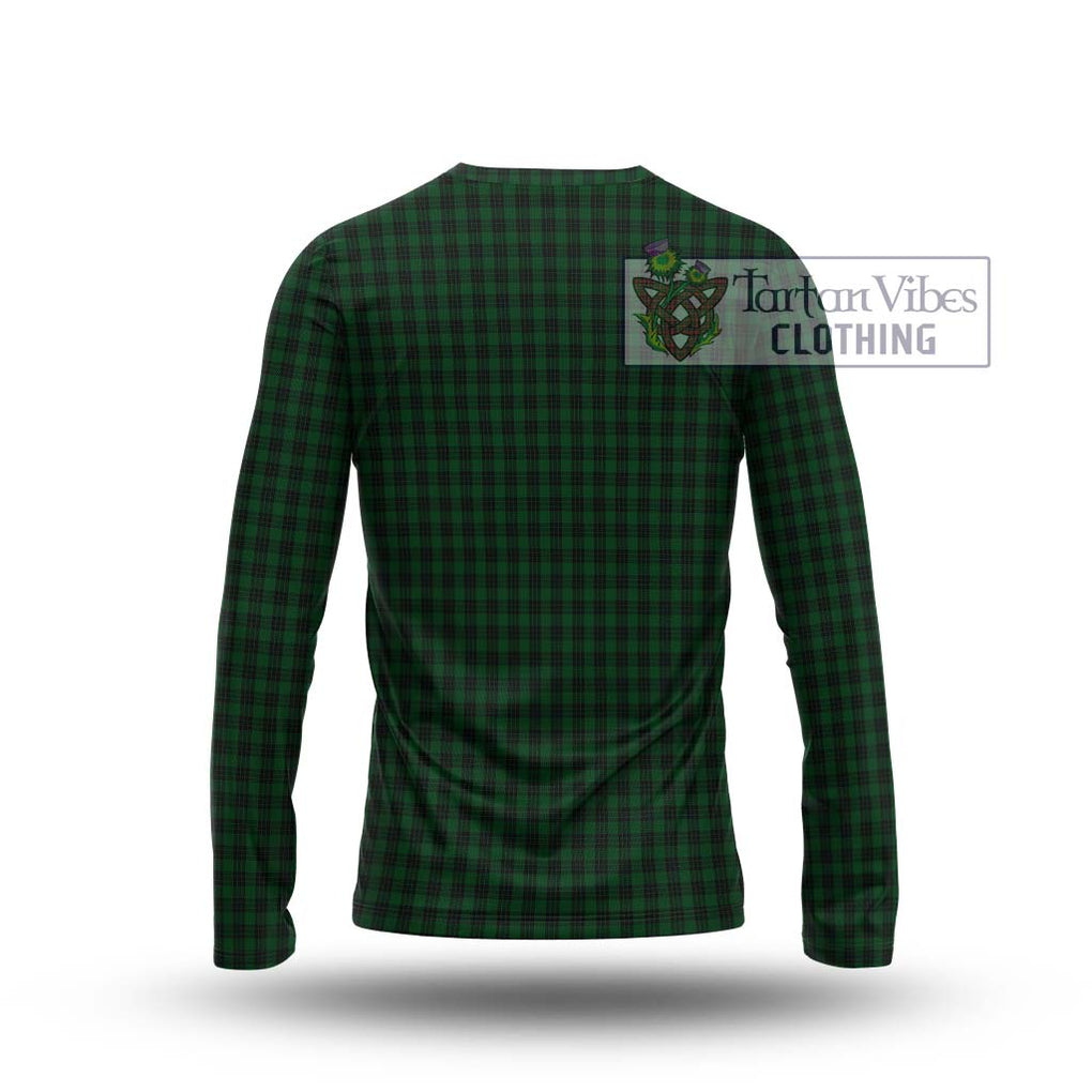 Graham Tartan Long Sleeve T-Shirt with Family Crest DNA In Me Style - Tartanvibesclothing Shop