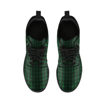 Graham Tartan Leather Boots