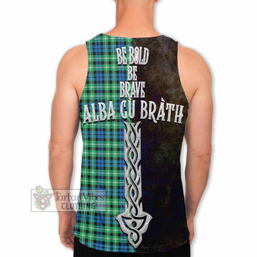 Graham Tartan Family Crest Men's Tank Top Alba Gu Brath Be Brave Lion Ancient Style