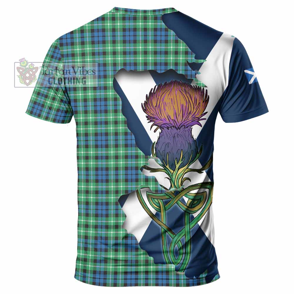 Tartan Vibes Clothing Graham Tartan Family Crest T-Shirt Scottish Thistle Celtic Inspired