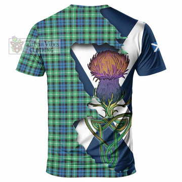 Tartan Vibes Clothing Graham Tartan Family Crest T-Shirt Scottish Thistle Celtic Inspired