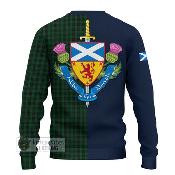 Graham Tartan Ugly Sweater Alba with Scottish Lion Royal Arm Half Style