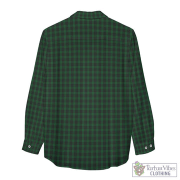 Tartan Vibes Clothing Graham Tartan Womens Casual Shirt with Family Crest