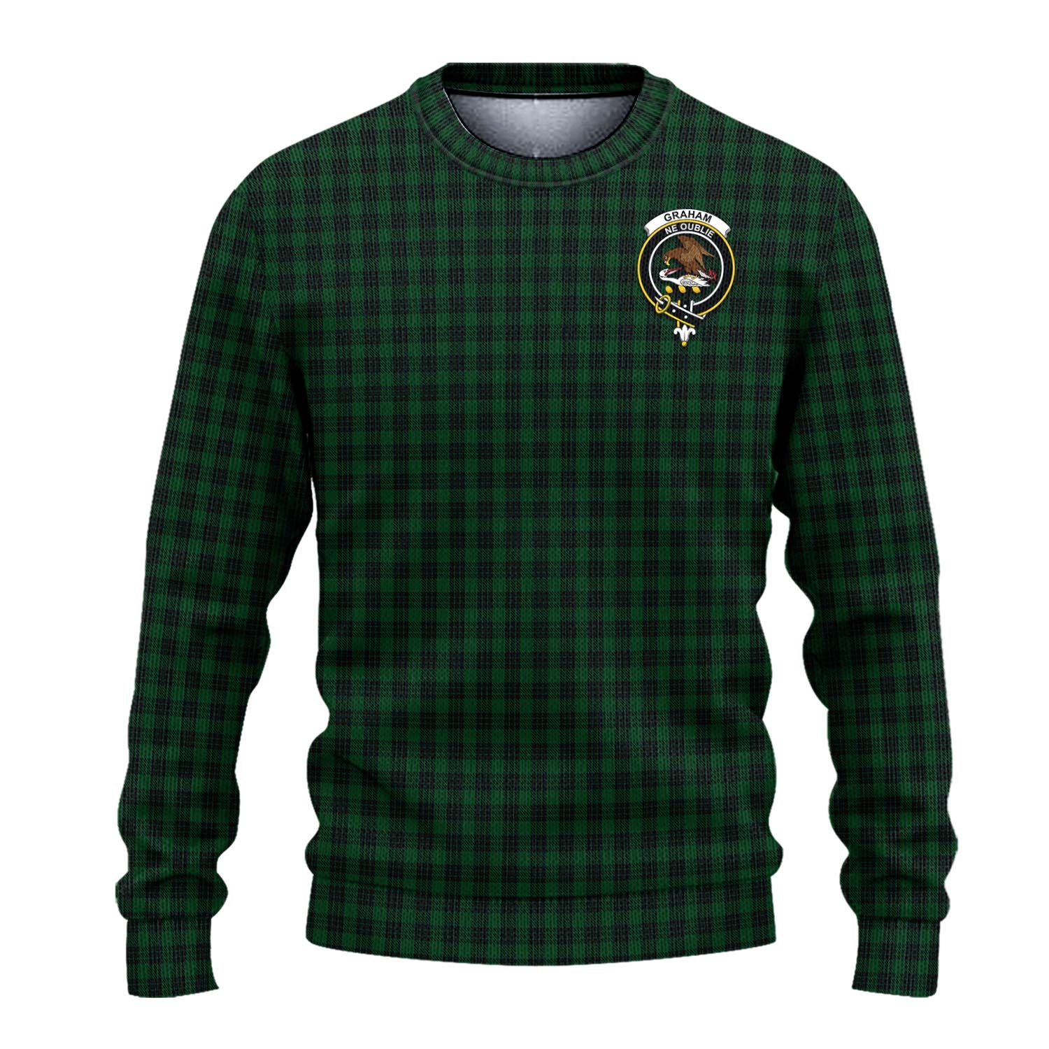 Graham Tartan Ugly Sweater with Family Crest - Tartan Vibes Clothing