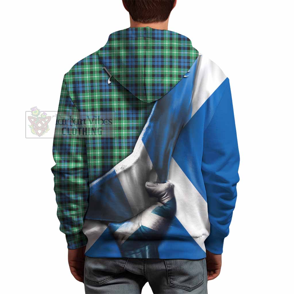 Tartan Vibes Clothing Graham Tartan Hoodie with Family Crest Scotland Patriotic Style