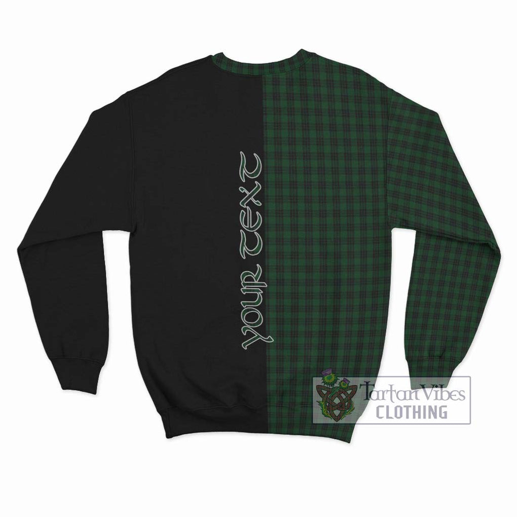 Graham Tartan Sweatshirt with Family Crest and Half Of Me Style - Tartanvibesclothing Shop
