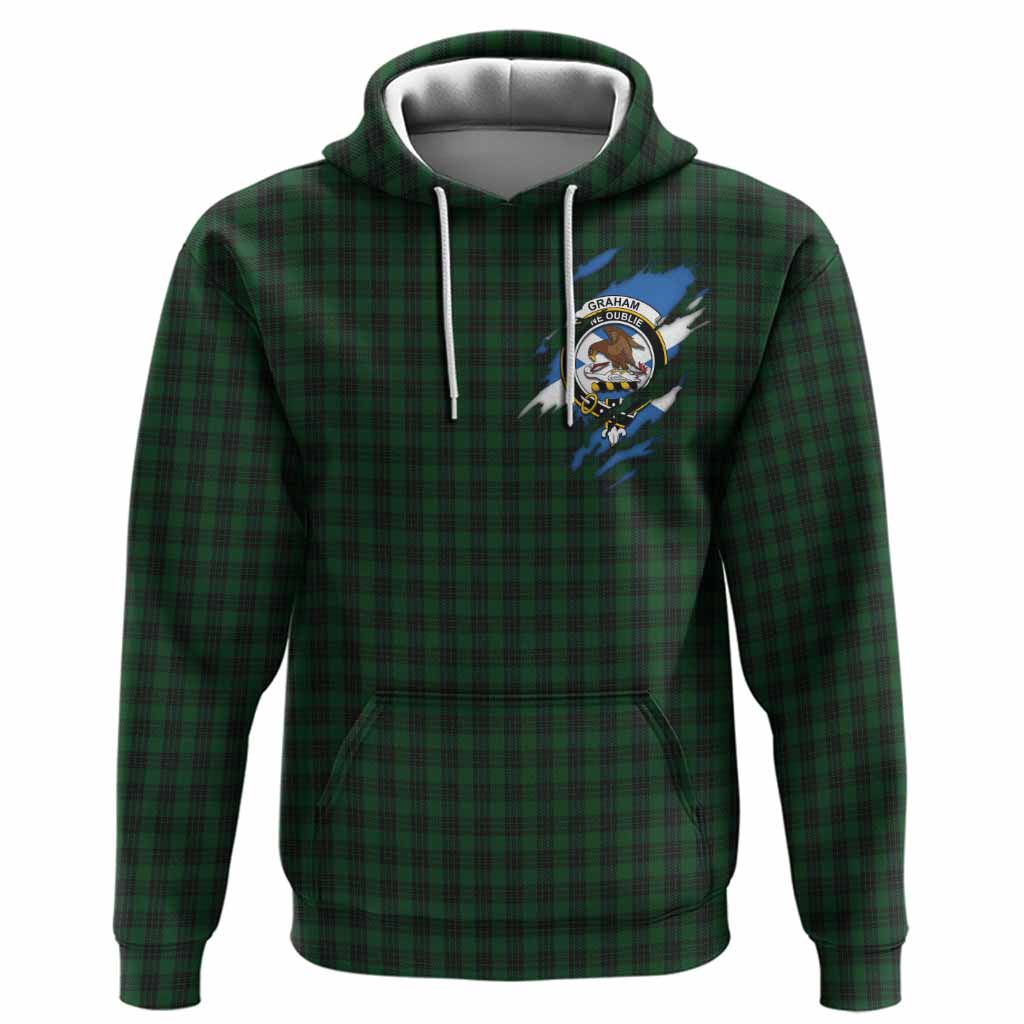 Graham Clan Crest In Me Tartan Hoodie Scotland Flag Style