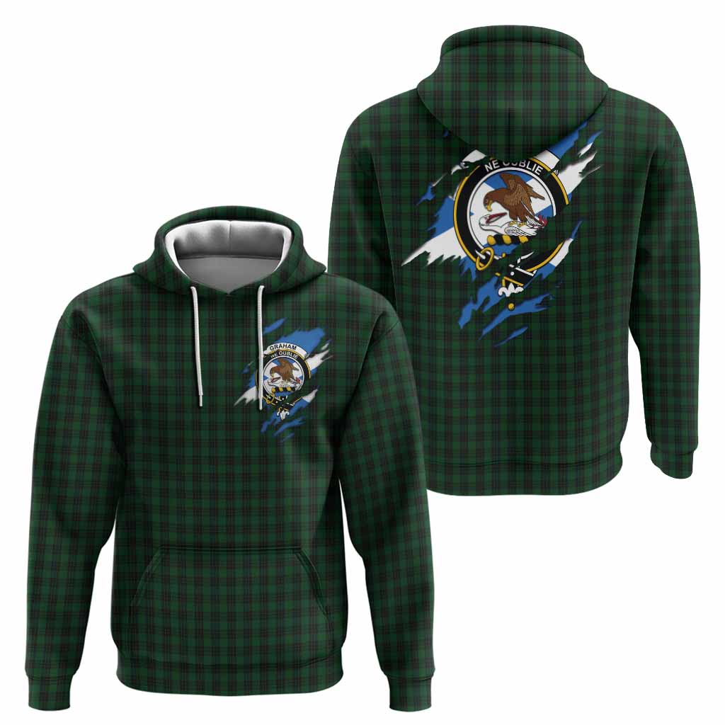 Graham Clan Crest In Me Tartan Hoodie Scotland Flag Style