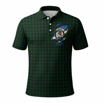 Graham Clan Crest In Me Tartan Polo Shirt Scotland Flag Style