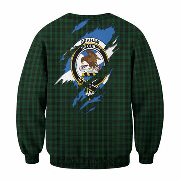 Graham Clan Crest In Me Tartan Sweatshirt Scotland Flag Style